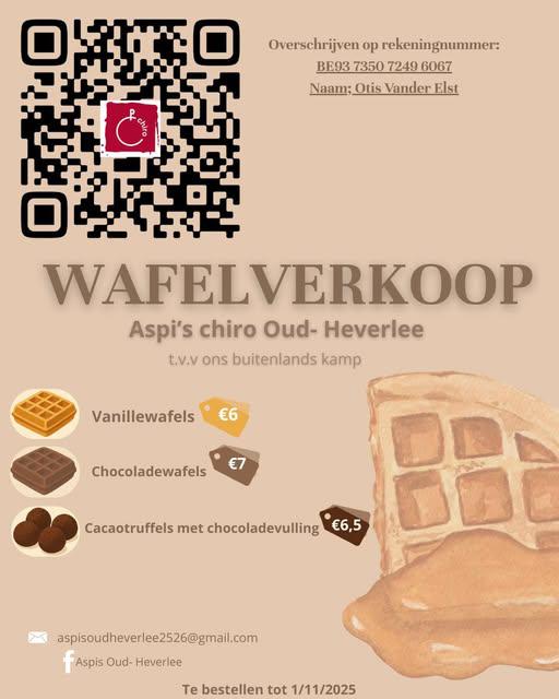 Wafelverkoop © Chiro OH