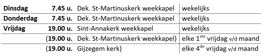 Weekdagmissen 