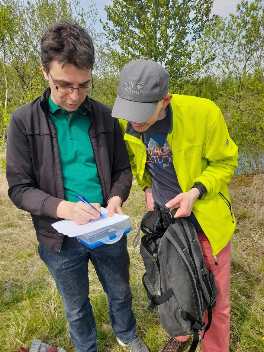 Jurgen met een collega. © RCA Herentals