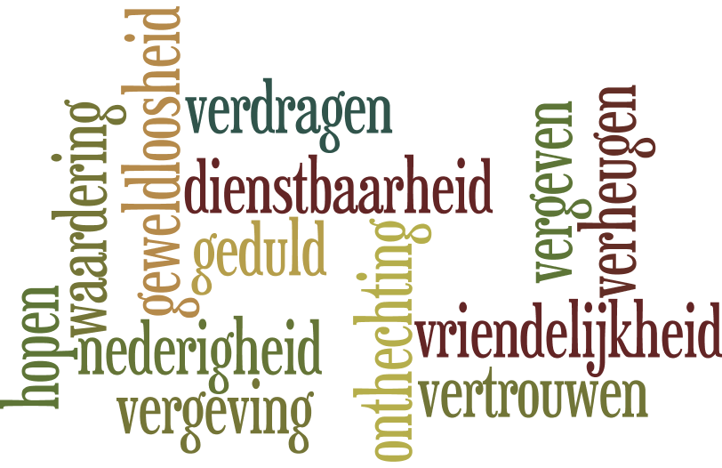 Kenmerken van de liefde, cf. 1 Kor 13,4-7 © IDGP vzw