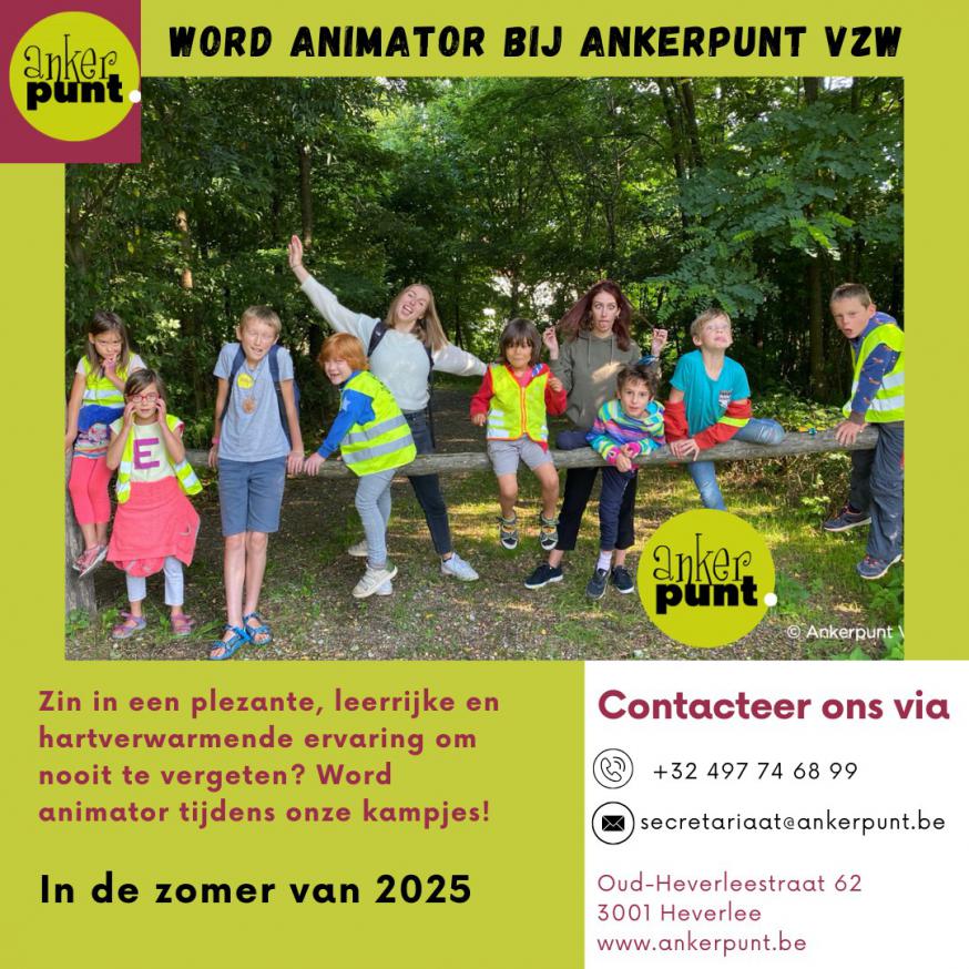Word animator bij Ankerpunt VZW © Ankerpunt VZW
