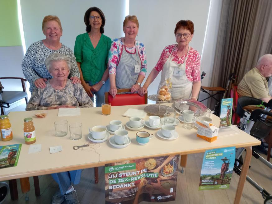 Koffiestop voor Broederlijk Delen in Mariawende te Beernem 