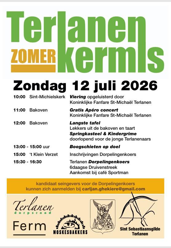 Zomerkermis Terlanen Juli 2026 