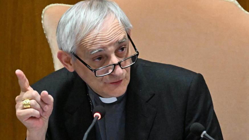 Kardinaal Matteo Zuppi, vredesgezant van de paus en voorzitter van de Italiaanse bisschoppen © Vatican Media