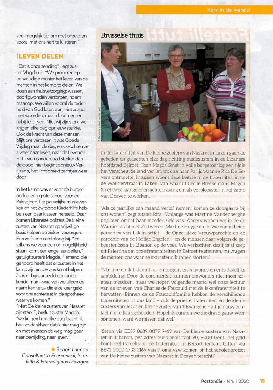 Libanon Pastoralia 2 © Pastoralia- Aartsbisdom Mechelen -Brussel -november-december 2020- nr.6