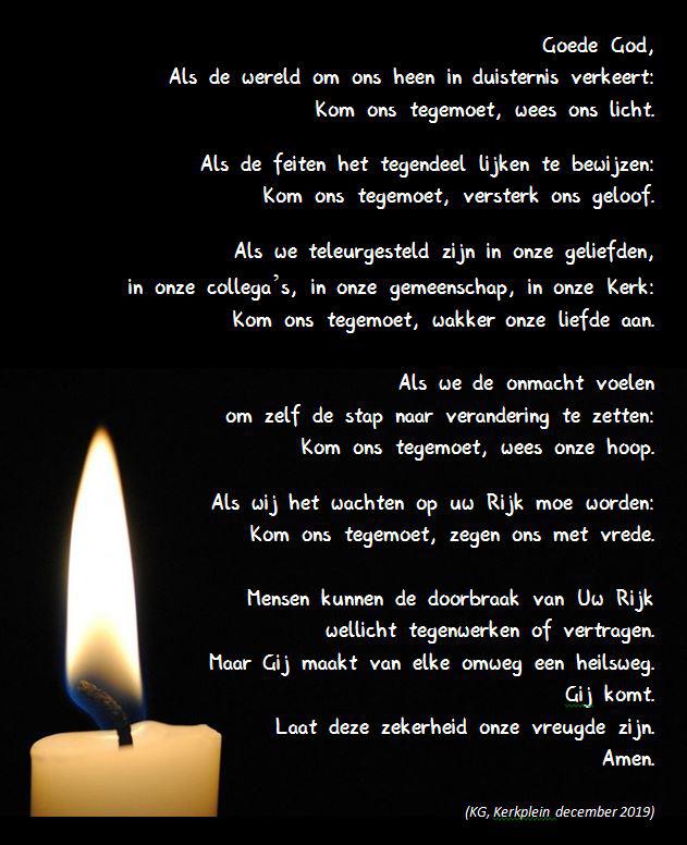 Samen bidden en wachten .. 