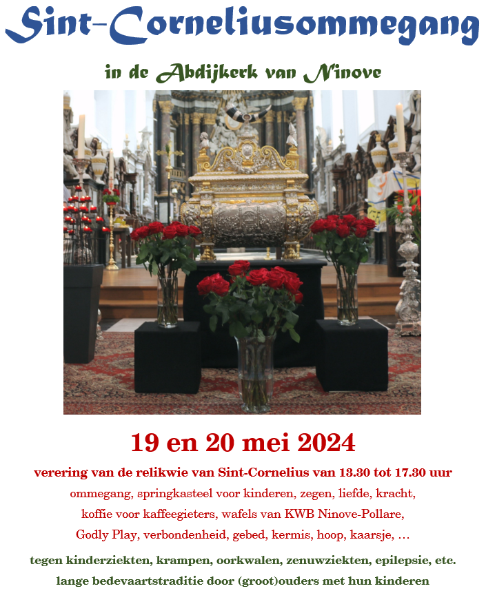 Sint-Corneliusommegang 2024 in de Abdijkerk te Ninove © Alexander Vandaele