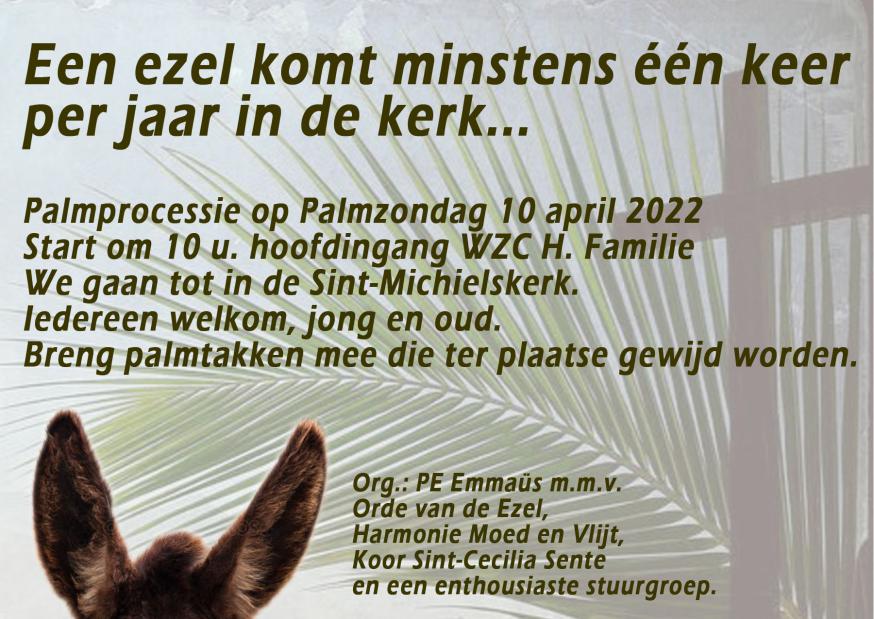 Affiche Palmprocessie 2022 © Kris Quartier