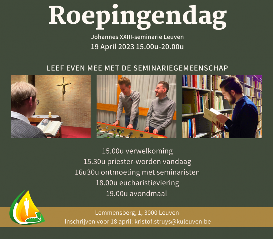 affiche roepingendag  © Johannes 23 seminarie