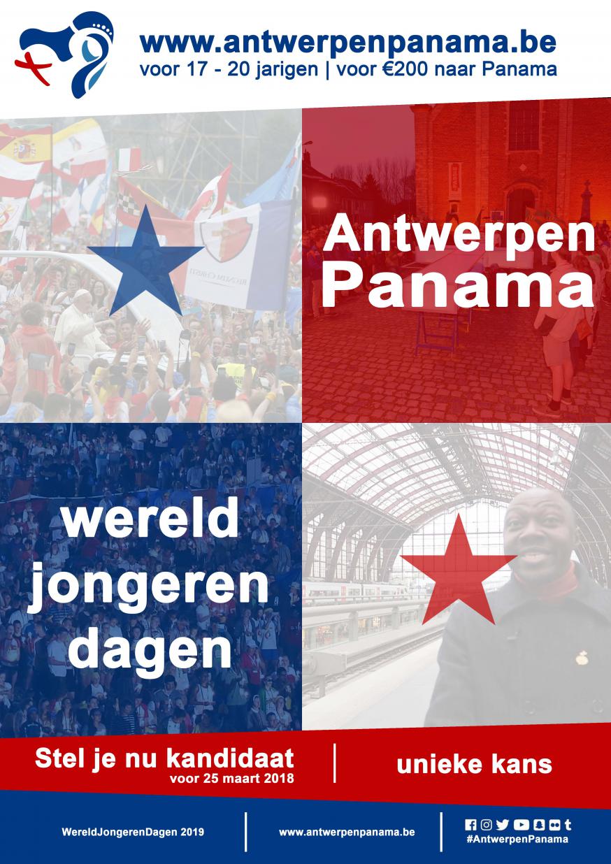 Affiche Antwerpen|Panama  © Bisdom Antwerpen