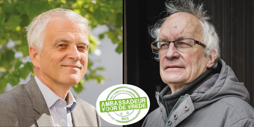 Fernand Marechal en Herman Van Goethem © Pax Christi Vlaanderen Fernand Marechal en Herman Van Goethem © Pax Christi Vlaanderen