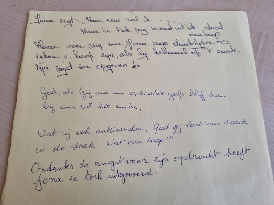 Anker van hoop in het Bijbels Leerhuis van de Sint-Corneliusparochie Ninove - 27 en 28-02-2025 © Krista De Vos