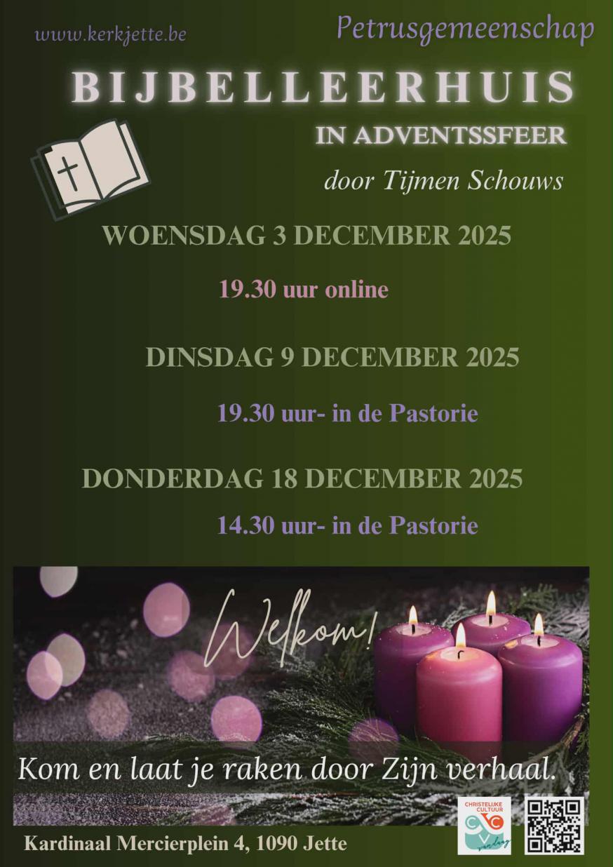bijbelleerhuis advent  © Kerk Jette 