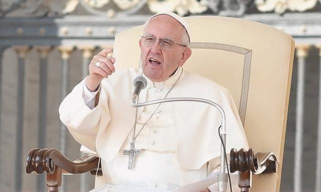 Paus Franciscus tijdens de audiëntie van woensdag 28 september 2016 © SIR