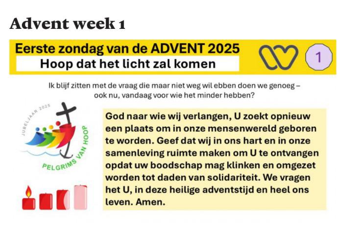 Advent 2025 week 1 