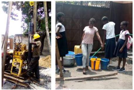 Voor het boren van deze twee drinkwaterputten was een budget nodig van 21.500$  (= 18.275€).  