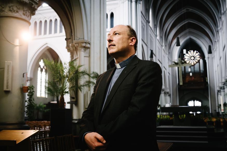 Dirk Vannetelbosch: 'Vele agenten werden deel van de parochie.' © Bart Dewaele