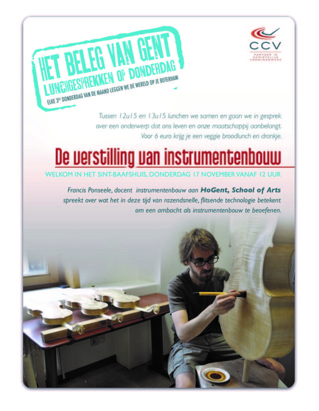 De verstilling van instrumentenbouw © CCV in het bisdom Gent De verstilling van instrumentenbouw © CCV in het bisdom Gent