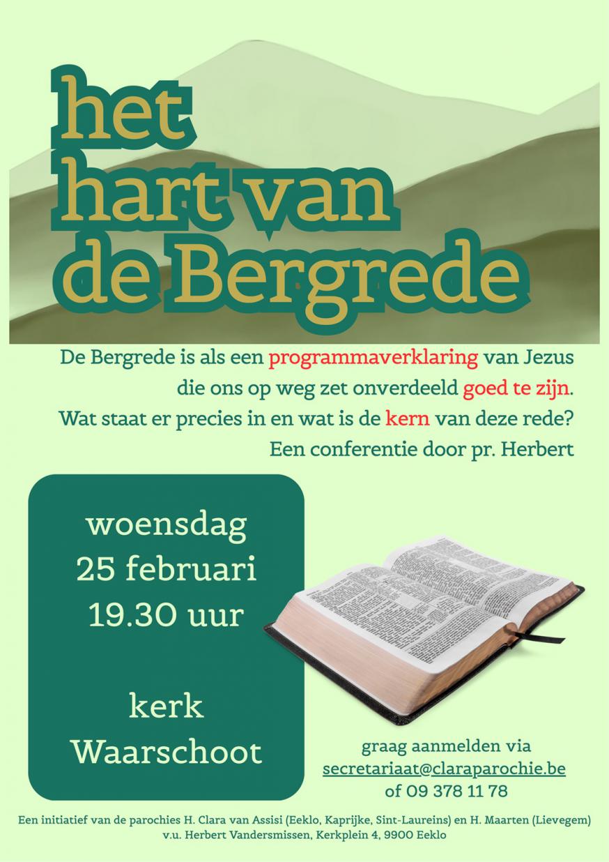 Uitnodiging Het hart van de Bergrede 
