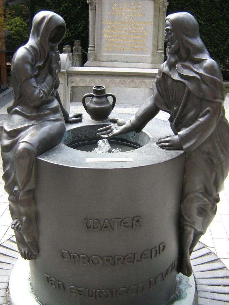 Jezus aan de bron. Hasselt. © jh