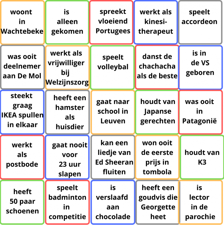 Bingo voor jubileum © IDGP vzw