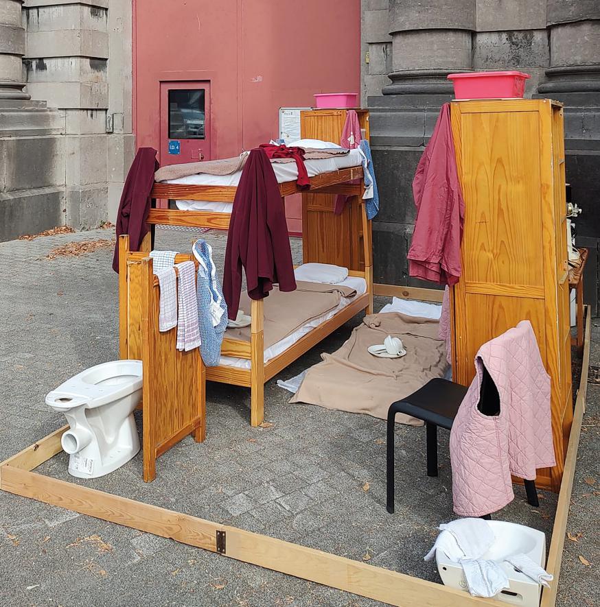 Op 2 oktober voerden alle gevangenisdirecteurs van ons land actie tegen overbevolking en grondslapers © Inge Schellekens