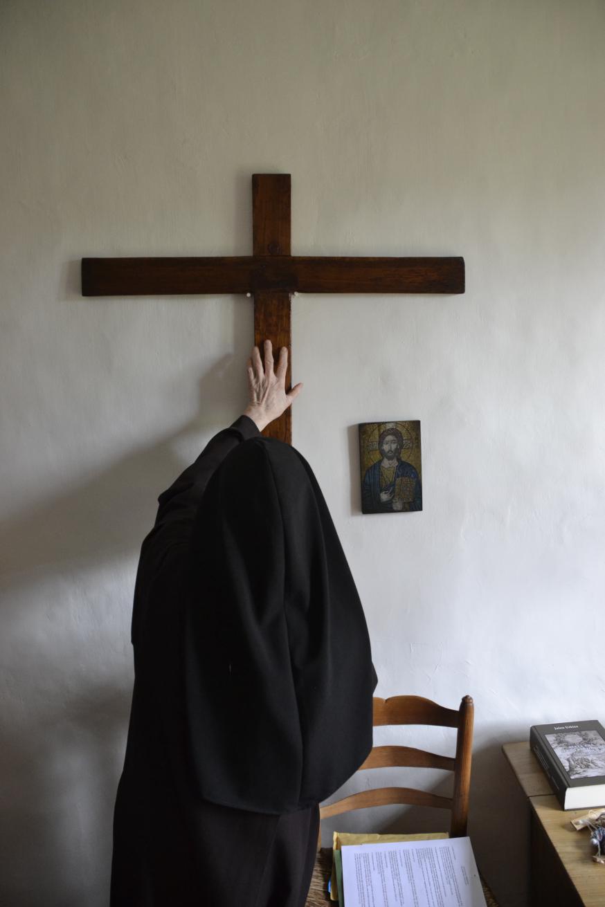 moeder Margareta (88) van de Karmelgemeenschap aan de Rosier in Antwerpen © Christa Damen