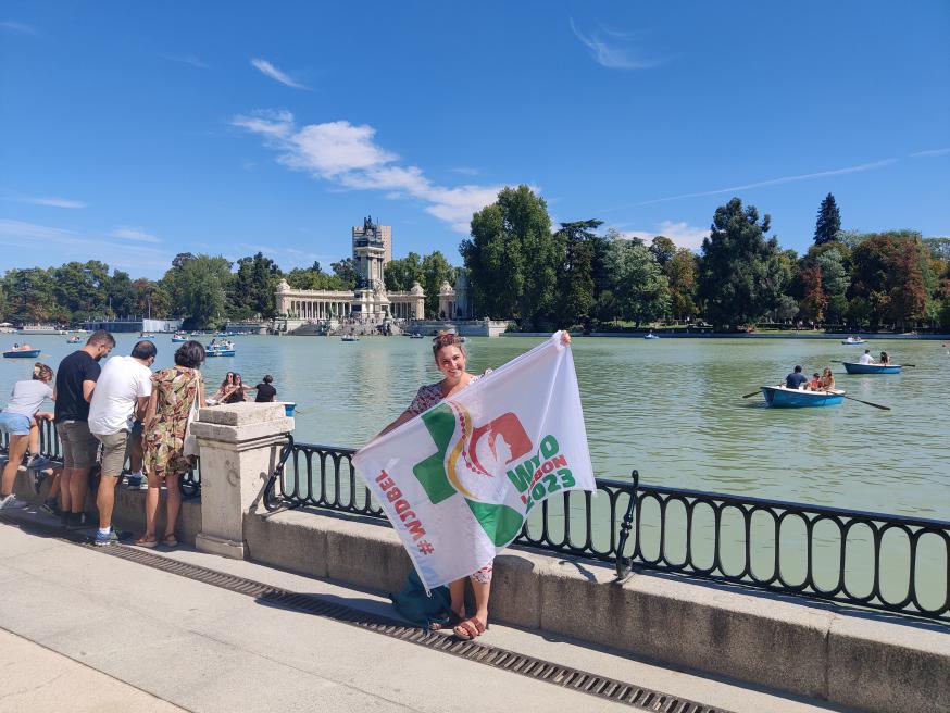 vlag, rivier Madrid © IJD