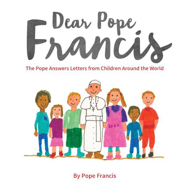 Judiths tekening op de cover van het eerste kinderboek van paus Franciscus. © LP