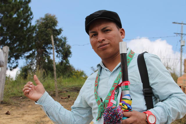 De inheemse leider Gerson Acosta Salazar  © Broederlijk Delen