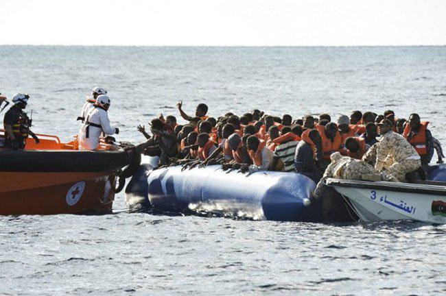 Bootvluchtelingen op de Middellandse Zee © Caritas International