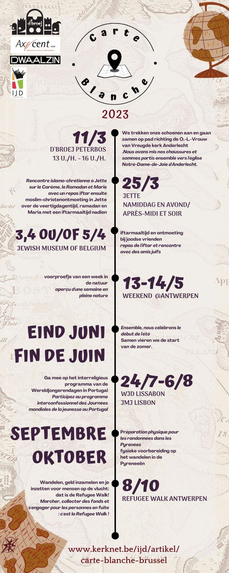 calendrier/kalender Carte Blanche 2023 