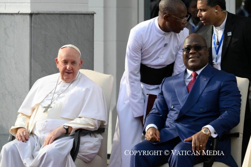 Franciscus veroordeelde streng de vergeten genocide in DR Congo © Vatican Media