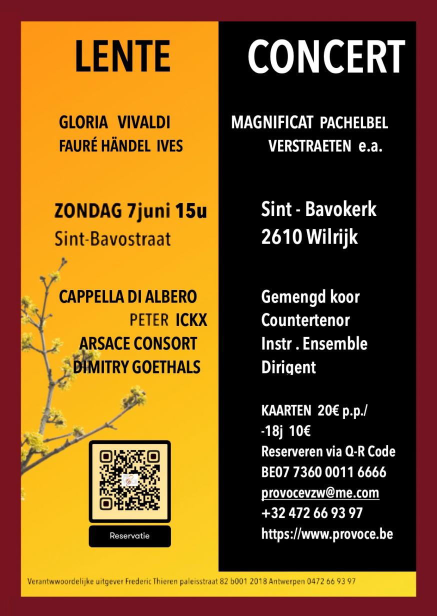 Lenteconcert Sint-Bavo op 7 juni 