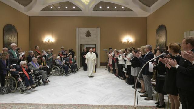 Koor bij paus Franciscus © Vatican Media