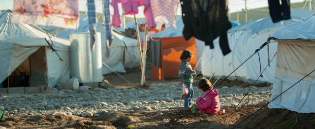 Syrische kinderen in een vluchtelingenkamp. Foto: Mustafa Khayat/Flickr.com (cc)
