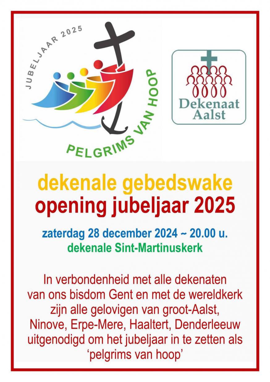 Dekenale avondwake Aalst - jubeljaar 2025 © Dekenaat Aalst