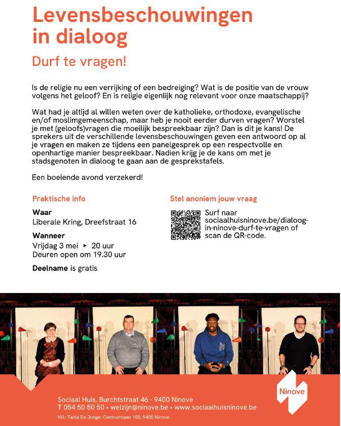 Dialoogavond 2024: Durf te vragen - Ninove © stad Ninove