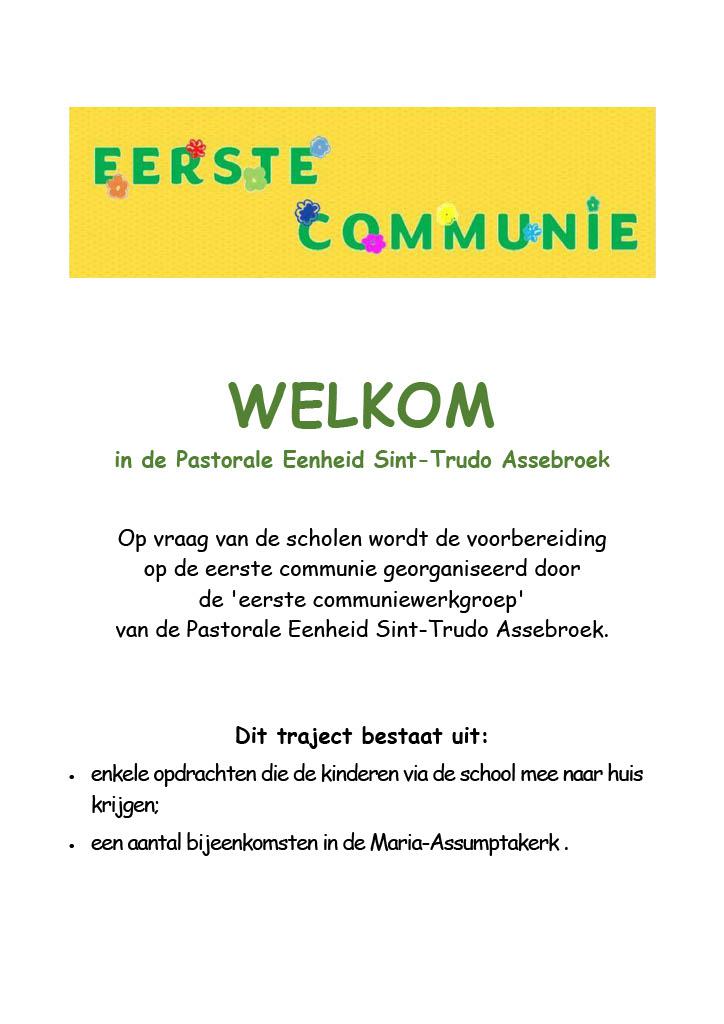 eerste communie 2026 