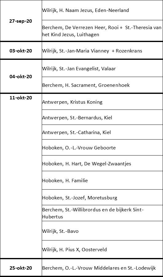 eerste communie najaar 2020 © PE Heilige Damiaan