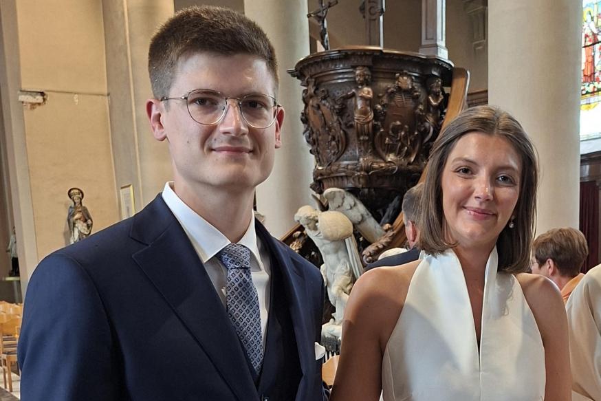 Zaterdag 4 juli 2026: Elise Bardoel en Tim De Baets in de kerk van Sleidinge 