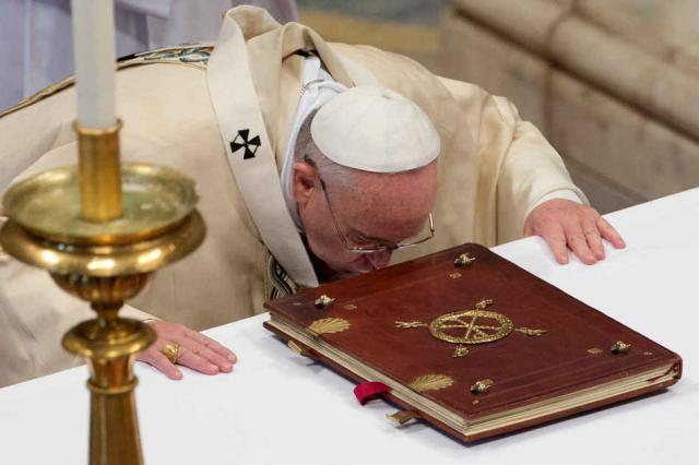 'Het Woord van God komt tot vervulling in de eredienst aan God.' 