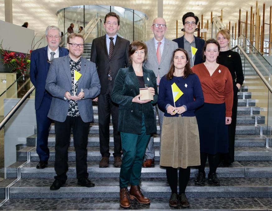 De winnaar en de laureaten van de Erfgoedprijs van de Provincie Antwerpen © Provincie Antwerpen