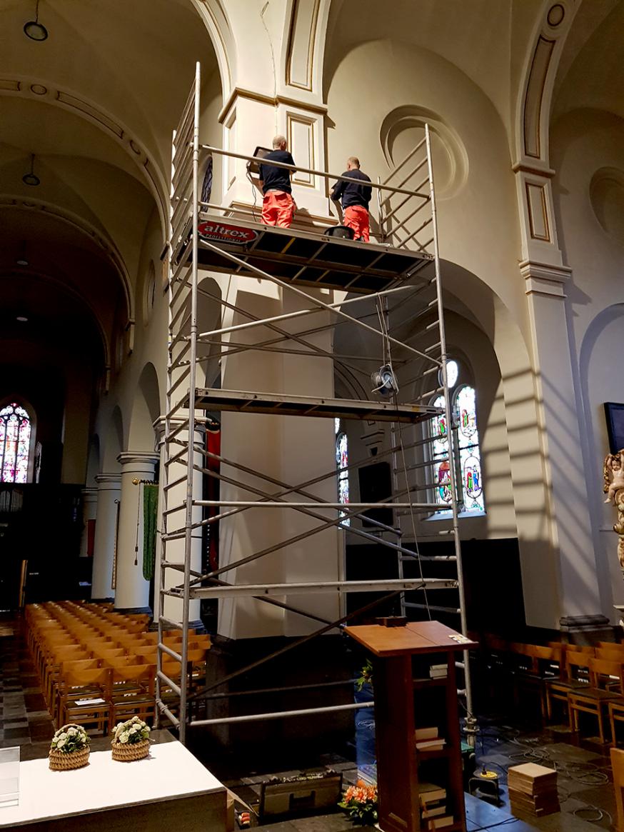 ledverlichting in onze kerk 