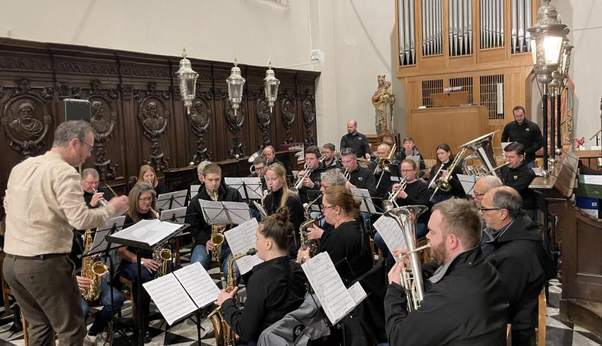 Koninklijke Fanfare Vreugd in Deugd van Lichtaart. © Omer Lardenoit