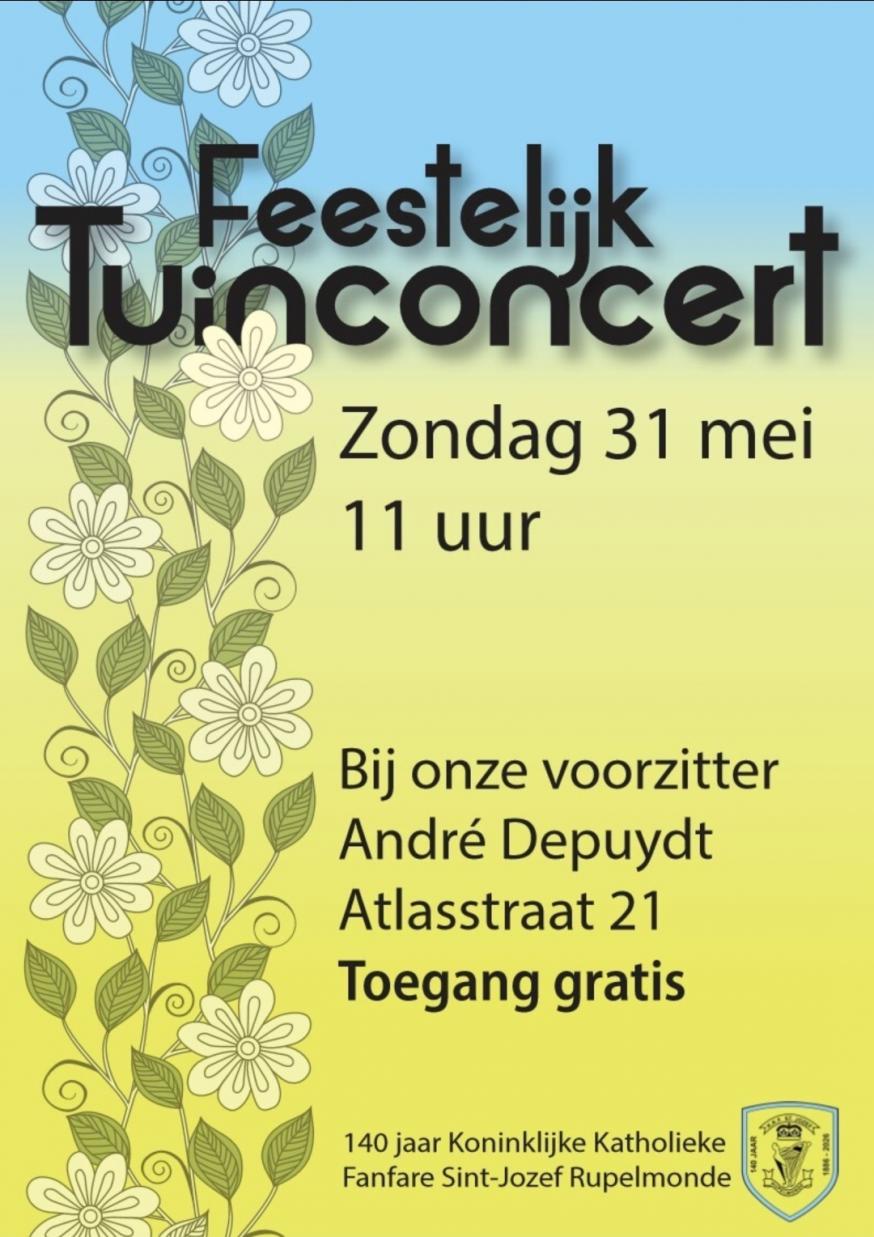 Feestelijk Tuinconcert - 31 mei © Koninklijke Katholieke Fanfare Sint-Jozef Rupelmonde