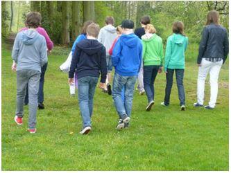 Tweede glasraam: één groep 