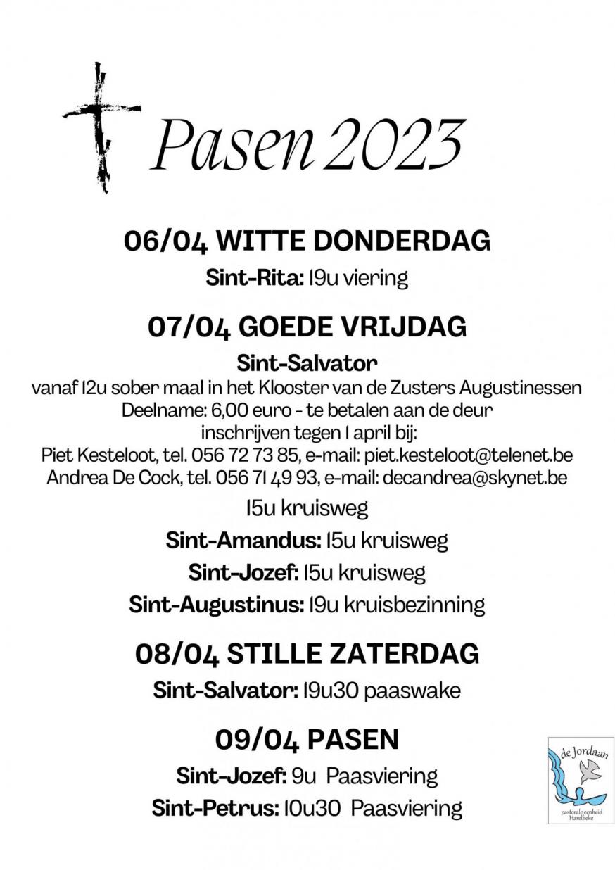Goede Week en Pasen 2023 