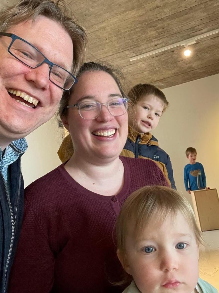 Marie en Maarten met hun kinderen © Pastorale zone Leuven aan de Dijle
