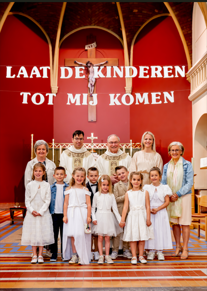 Eerste communievieringen in onze pastorale eenheid. 